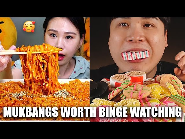 Mukbangs WORTH binge watching (compilation)