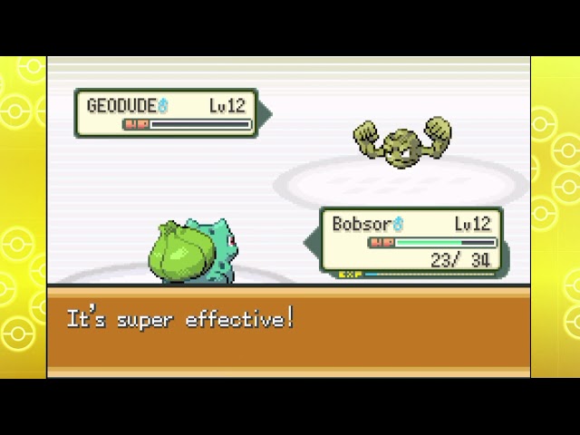 vs Gym Leader Brock - Pokémon Recharged Yellow: Nuzlocke Mode