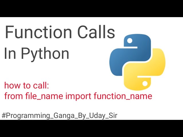 Function Calling In Python | One Stop Solution for all your doubts about Function Call in Python