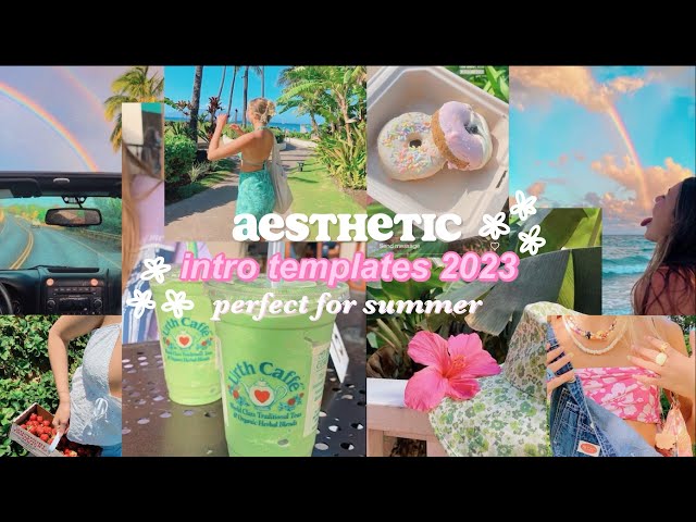 aesthetic intro templates *summer edition* 2023 🏄🏽‍♀️🐬🪸🫧