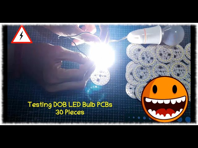 Testing LED Bulb DOB PCB's