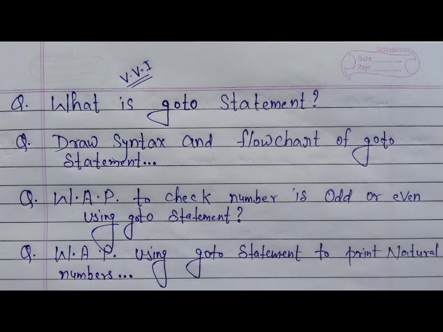 Goto statement in c programming | goto jump statement syntax and flowchart in c language