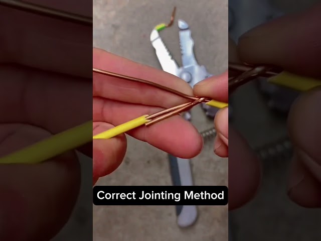Awesome Idea! Properly Joint Electrical Wire  #electrical #ideas