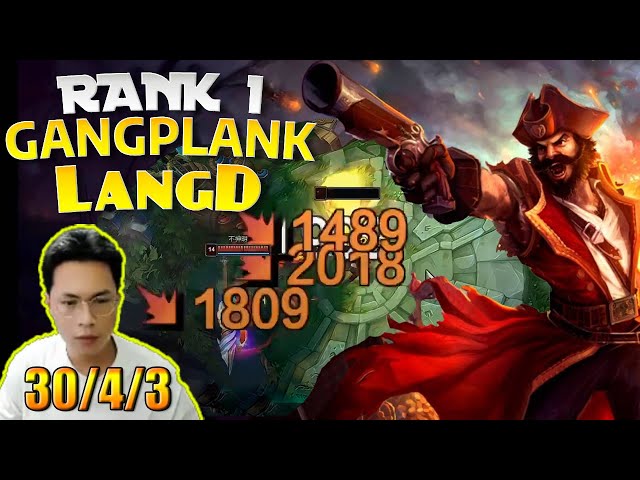 🔴 LangD Gangplank vs Yone (30/4/3) - LangD Rank 1 Gangplank Guide