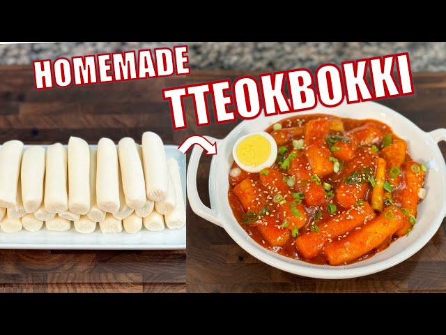 Making Korean Tteokbokki from Scratch!! [Ttteokbokki + Rice Cakes]😋😊