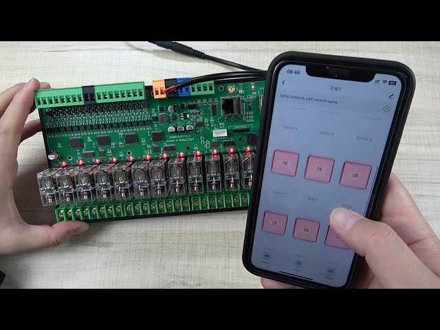 How to use KC868-E16T work with Tuya App remote control by internet