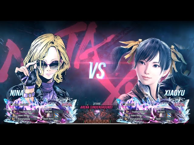 Tekken 8 - yOReDz (Xiaoyu) vs Nina_Assassin (Nina) Ranked Match in Japan