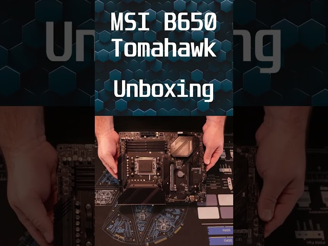 MSI b650 Tomahawk Unboxing #shorts