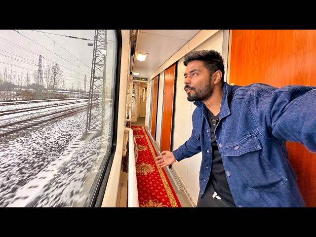 48 hours in a Private Room | China’s FIRST CLASS overnight sleeper train in Heavy Snowfall
