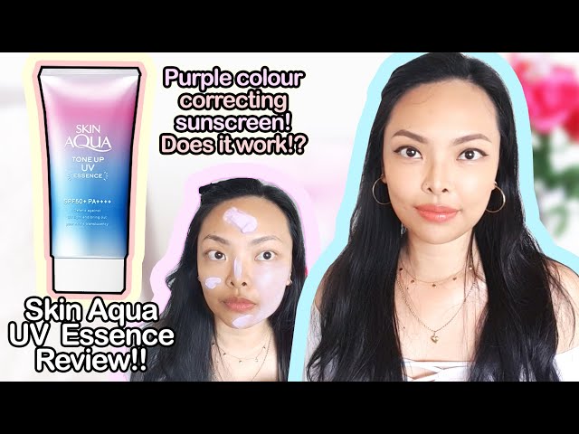 Purple Skin Aqua Tone Up UV Essence Review!