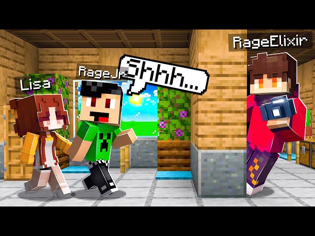 Kid SNEAKS Girl into The HOUSE in Minecraft!