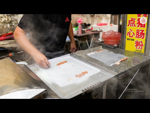 Amazing Process of Making Hong Kong Chee Cheong Fun (Rice Noodle Roll) 香港猪肠粉