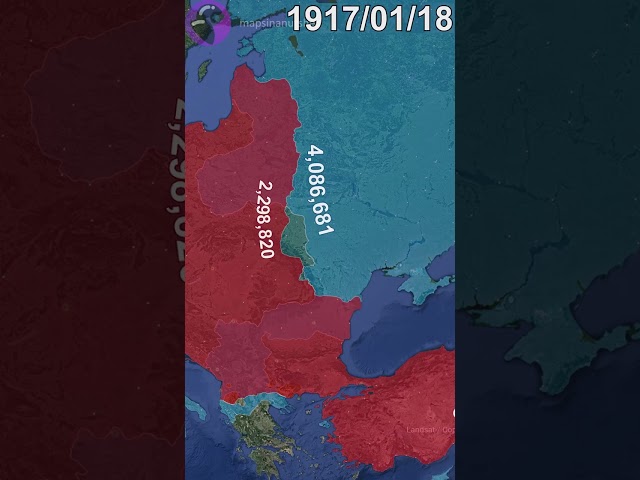 World War I: Eastern Front using Google Earth