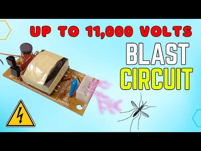 Make a High Voltage Mosquito KILLER circuit for summer 2024  |  7.2V to 11000 Volt Generator Circuit