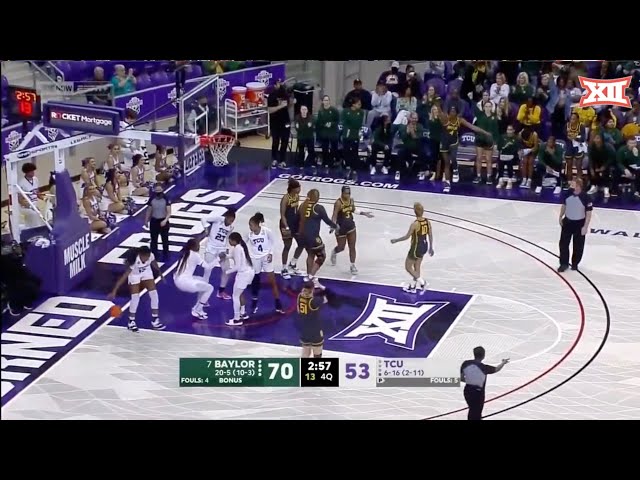 No. 7 Baylor vs TCU Women's Basketball Highlights