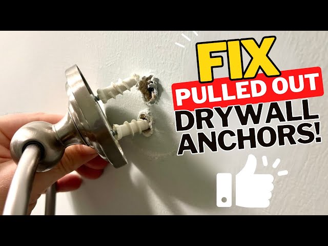 HOW TO Fix Pulled-Out Drywall Anchors