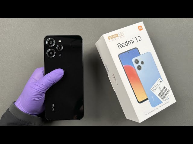 Xiaomi Redmi 12 ( Jade Black ) Unboxing - ASMR