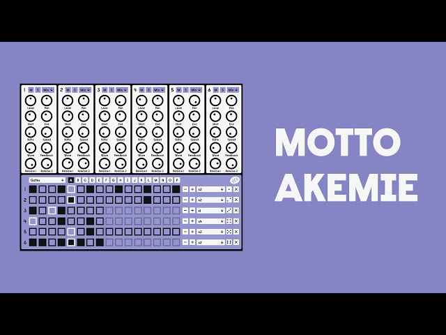 Introducing Motto Akemie - 6 Voice FM Drum Synth Plugin