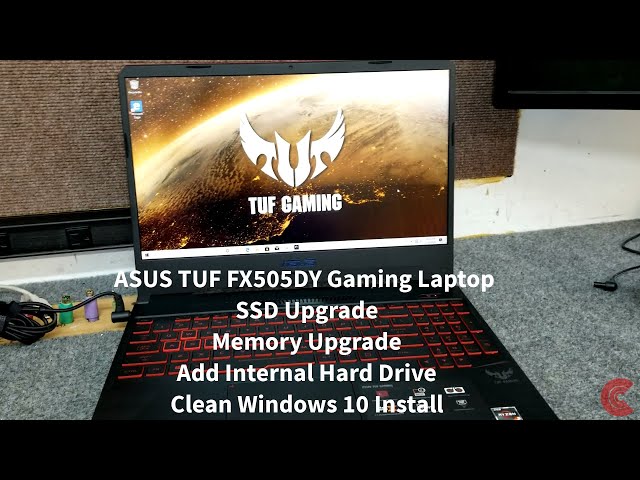 ASUS TUF Laptop SSD, Memory Upgrade & Add Internal Hard Drive, clean Windows 10 install