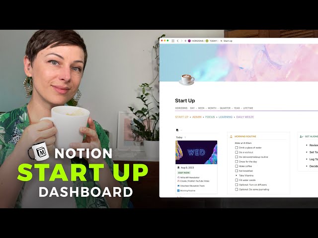 Create a Start Up Ritual with Notion