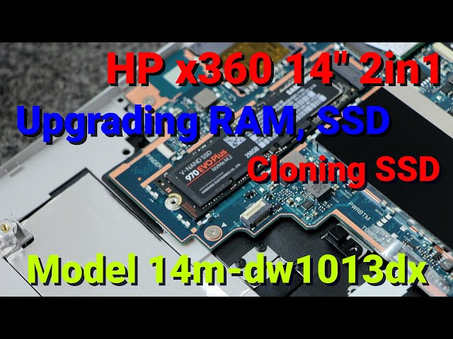 HP x360 14" Laptop SSD & Memory Upgrade Clone SSD