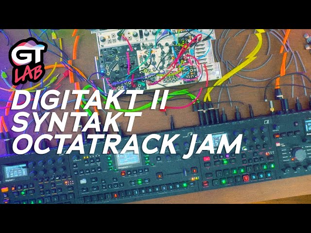 Elektron Digitakt II + Syntakt + Octatrack + Analog Heat+FX + Modular Synth Techno Jam