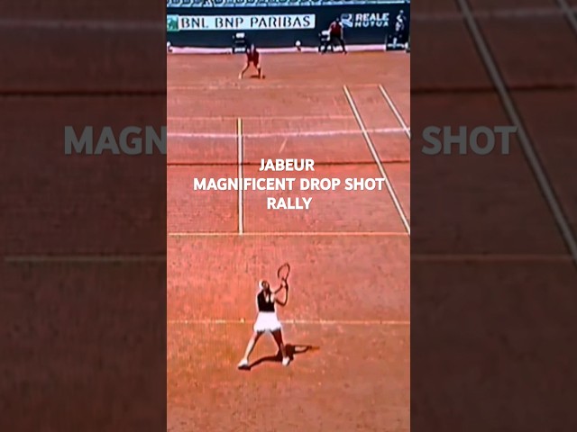ONS JABEUR MAGNIFICENT DROP SHOT RALLY #shorts