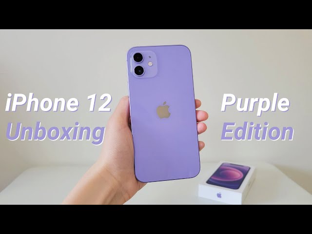 Purple iPhone 12 Unboxing 💜 | My Sister's FIRST Phone!