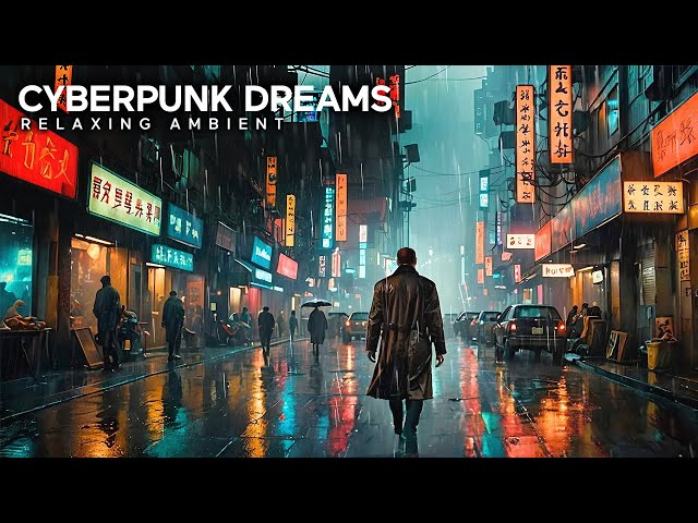 Blade Runner Ambient : Rainy Cyberpunk Soundscape for Relaxation and Calm