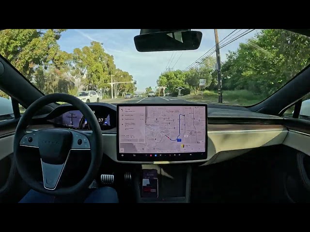 Raw 1x: Tesla FSD 12.3.6 Drives to Conroy's Flowers Torrance with Zero Interventions