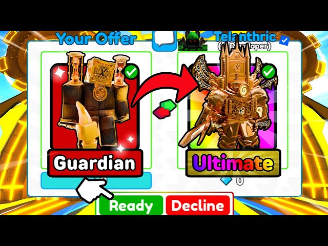😍I Finally Got The *UPGRADED TITAN CLOCKMAN* With This INSANE TRADE!!🤑🔥Toilet Tower Defense