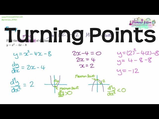 Turning Points and Points of Inflection | Quadratic, Cubic Graphs |Revision for Maths A-Level and IB