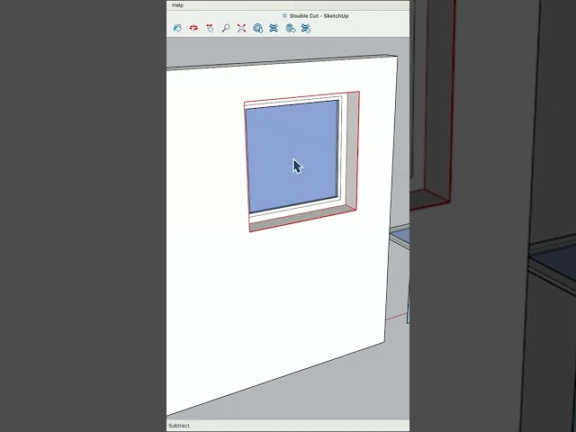 Double Cut extension inside of #sketchup