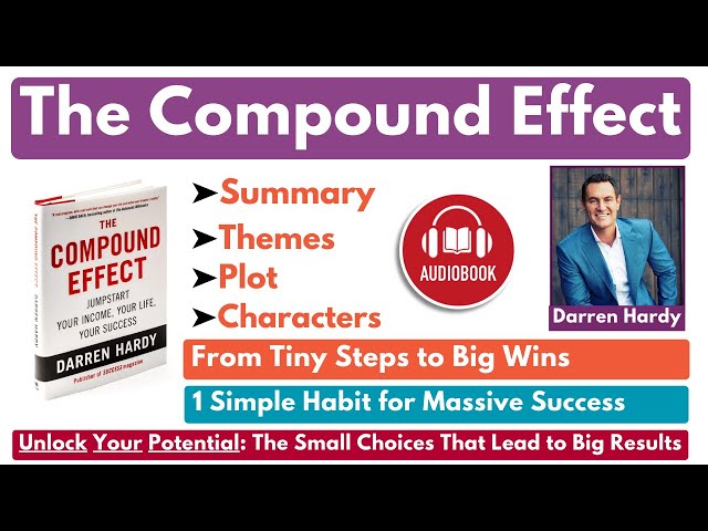 "The Compound Effect" Book by Darren Hardy Summary, Themes, Characters & Analysis (Audiobook)