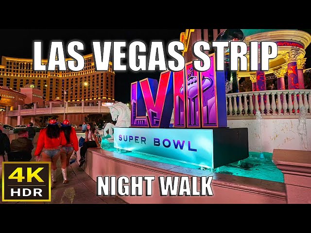 Las Vegas Strip Night Walk - February 2024