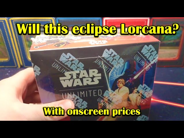 Star Wars Unlimited Unboxing with on screen RECEIPTS