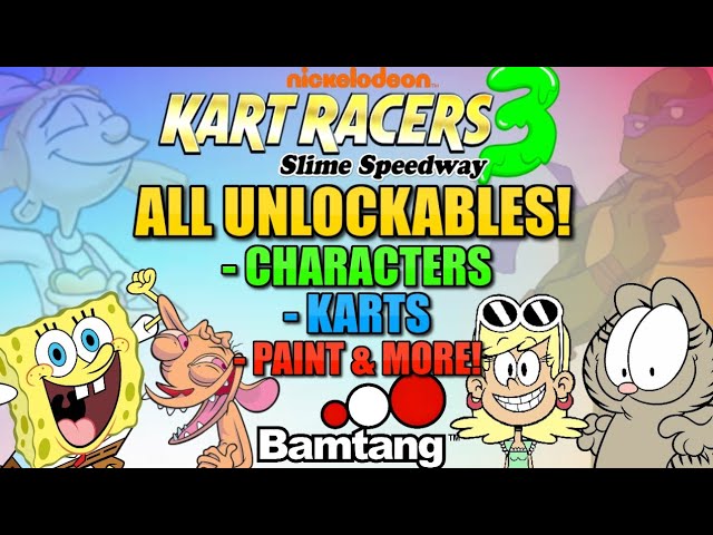 Nickelodeon Kart Racers 3: Slime Speedway - How To Unlock All Characters! Online Unlockables & More