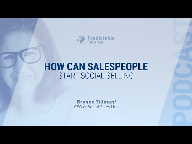 How can salespeople start social selling