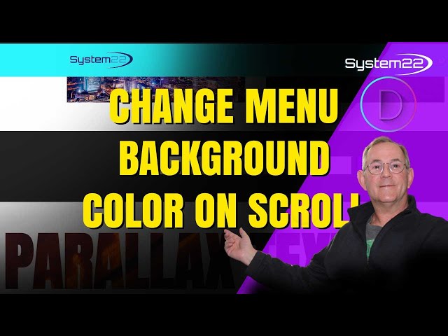 Change Menu Background Color On Scroll With The Divi Theme