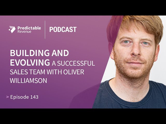 Building and evolving a successful sales team