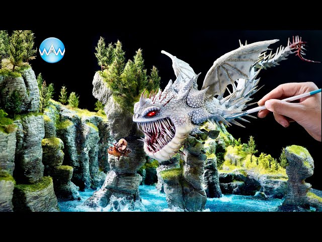 How To Make Diorama of Realistic Screaming Death in How To Train Your Dragon