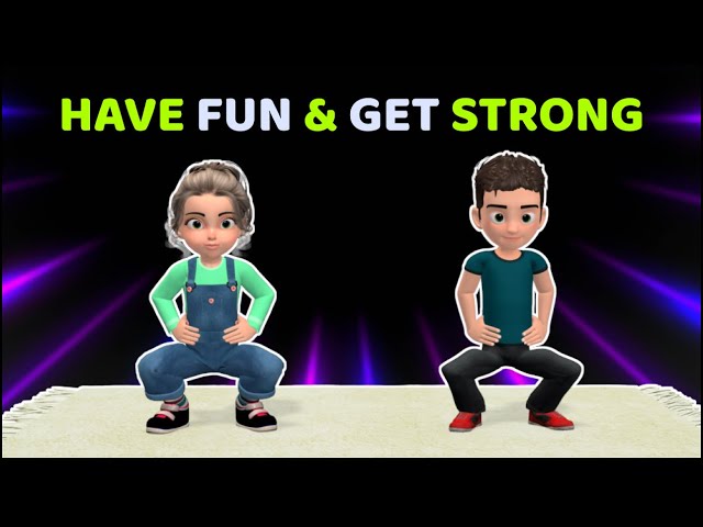7 FUN EXERCISES TO MAKE MUSCLES STRONGER: KIDS WORKOUT