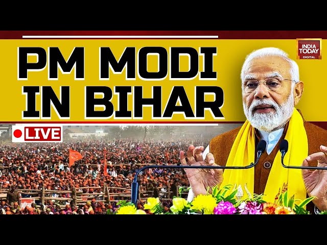 PM MODI LIVE | PM MODI IN BIHAR | PM MODI'S MEGA ROADSHOW IN BIHAR | INDIA TODAY LIVE