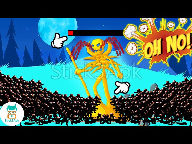 9999 Zombies Destroy the KAI GOLDEN STATUE Base | Stick War Legacy Mod | Stick3Apk