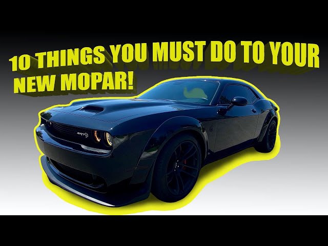 10 CHEAP MUST DO'S TO YOUR NEW CHALLENGER OR CHARGER!