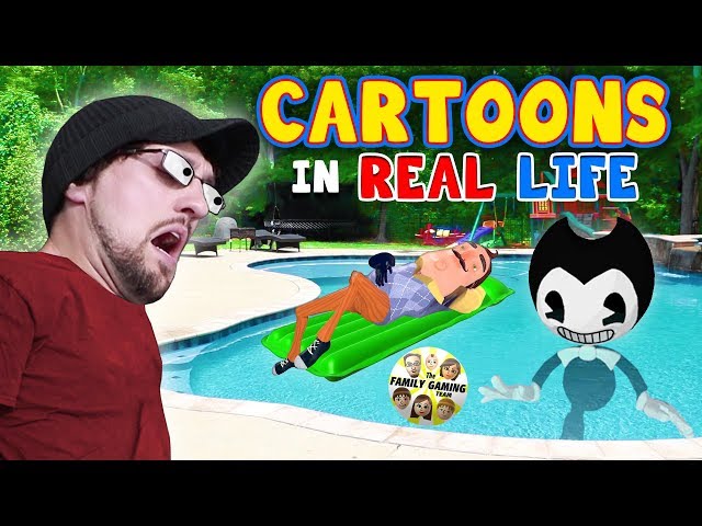 CARTOONS IN REAL LIFE! BENDY & THE INK MACHINE CHAPTER 3 PLAY DATE GOES WRONG! (FGTEEV gets Boo Boo)