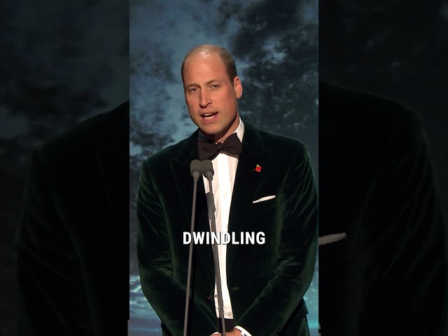 Prince William gives a moving message a hope for the planet