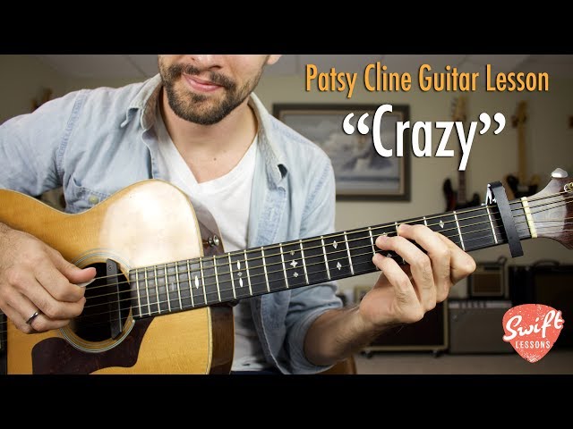 How to Play "Crazy" on Guitar - Patsy Cline, Willie Nelson Tutorial