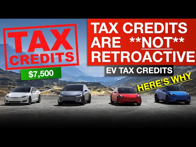 EV Tax Credits are **NOT** Retroactive - Here's Why