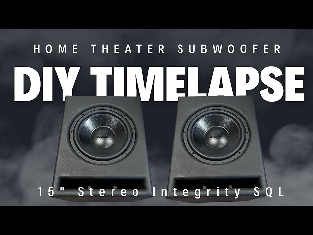 15" Home Theater DIY Subwoofer Build Time Lapse